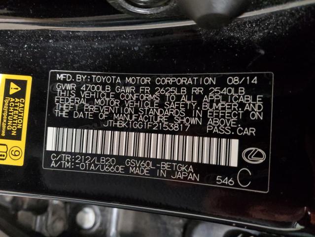 JTHBK1GG1F2153817 Lexus ES 350
