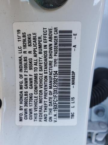 19XFC1F3XLE202154 Honda CIVIC EX