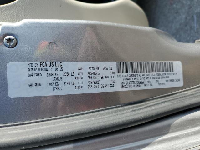 2C4RDGBG4GR169887 Dodge Grand Caravan Se