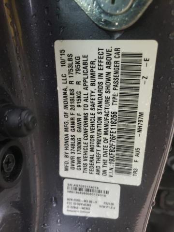 19XFB2F76FE118266 Honda CIVIC SE