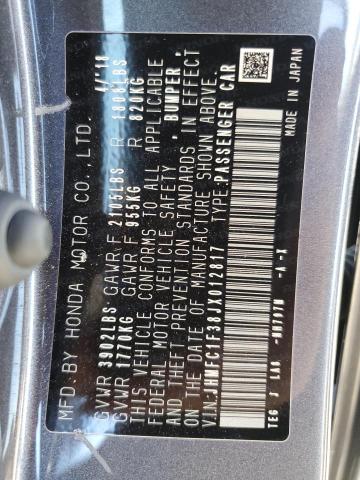 JHMFC1F38JX012817 Honda CIVIC EX