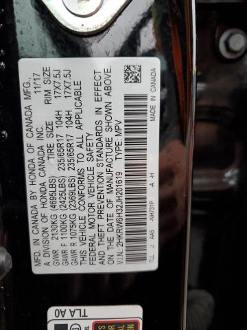 2HKRW6H32JH201619 Honda CR-V LX