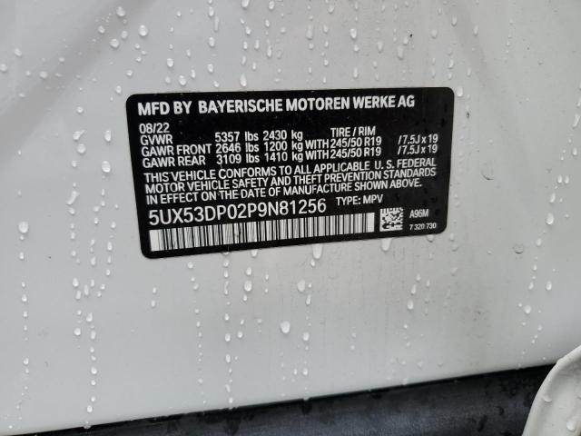 5UX53DP02P9N81256 BMW X3 Xdrive30i