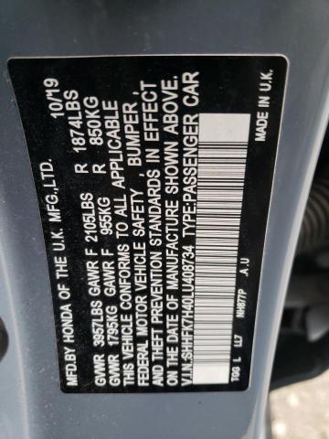 SHHFK7H40LU408734 Honda Civic Sport