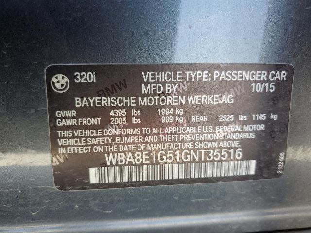 WBA8E1G51GNT35516 BMW 320 I
