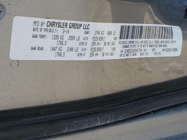 2C4RDGCG0ER347709 Dodge Grand Caravan Sxt