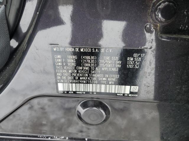 3CZRU6H74HM715706 Honda Hr-v Exl