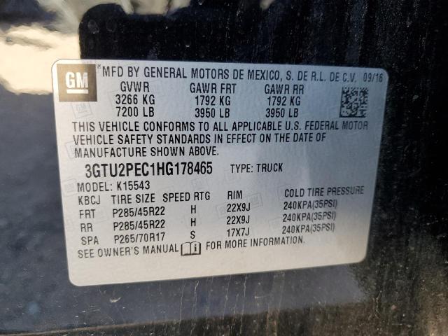 3GTU2PEC1HG178465 GMC Sierra K1500 Denali