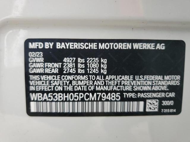 WBA53BH05PCM79485 BMW 530 I