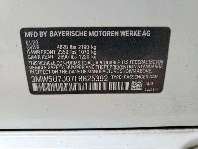 3MW5U7J07L8B25392 BMW M340I