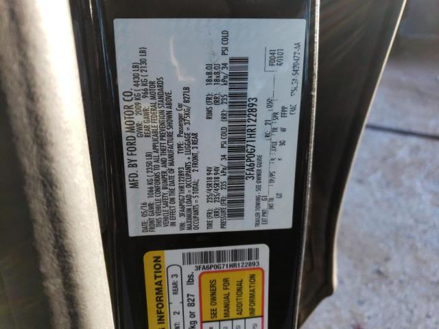 3FA6P0G71HR122893 Ford FUSION S