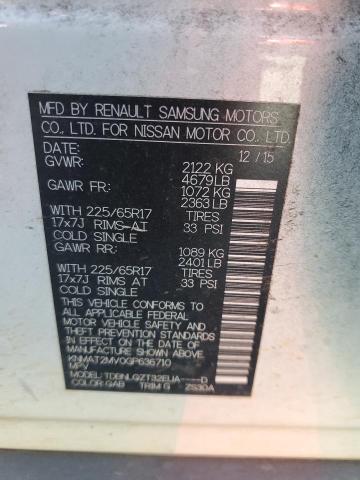 KNMAT2MV0GP636710 Nissan ROGUE S