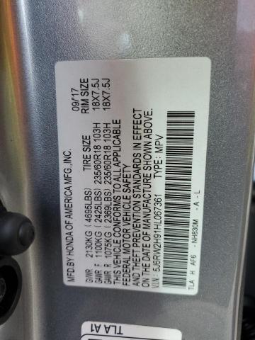 5J6RW2H91HL067361 Honda Cr-v Touring