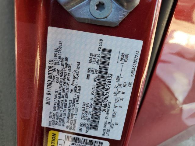 3FA6P0HD5JR218133 Ford FUSION SE