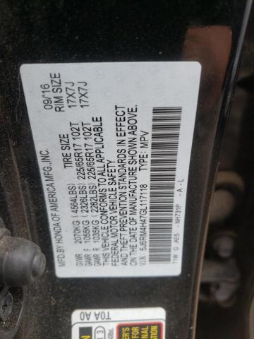 5J6RM4H47GL117118 Honda CR-V SE
