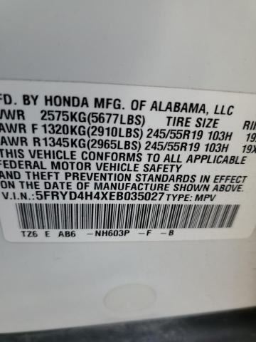 5FRYD4H4XEB035027 Acura Mdx Technology