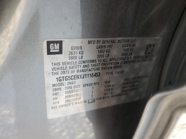 1GTG5CENXJ1116453 GMC CANYON SLE