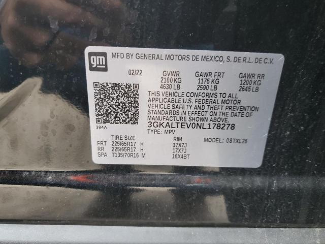 3GKALTEV0NL178278 GMC Terrain Sle