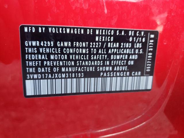 3VWD17AJXGM318193 Volkswagen Jetta Sport