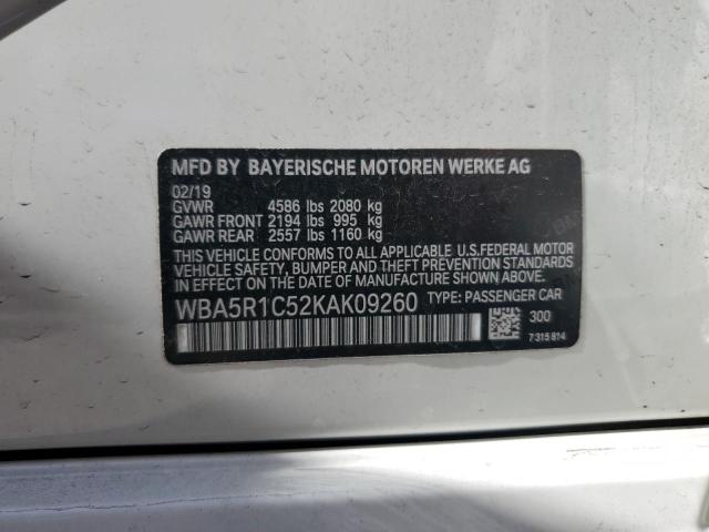 WBA5R1C52KAK09260 BMW 330I