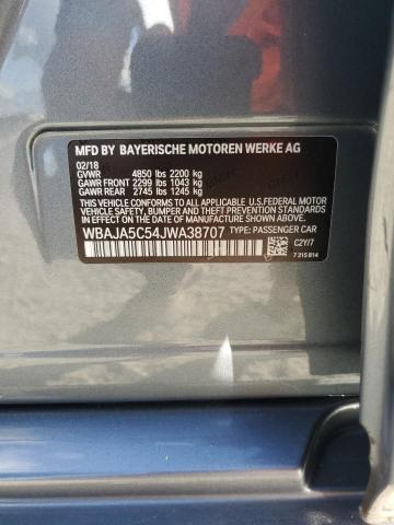 WBAJA5C54JWA38707 BMW 530 I