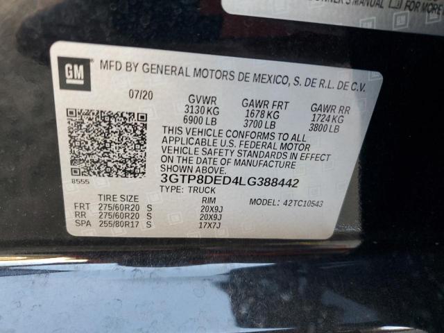 3GTP8DED4LG388442 GMC Sierra C1500 Slt