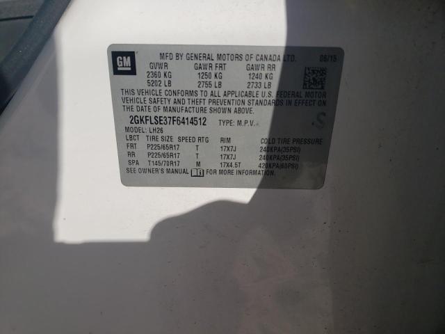 2GKFLSE37F6414512 GMC Terrain Slt