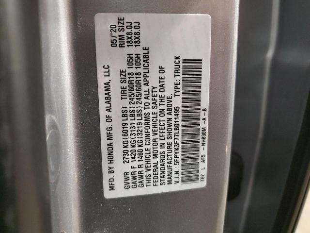5FPYK3F77LB011495 Honda Ridgeline Rtl