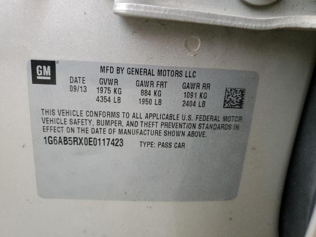 1G6AB5RX0E0117423 Cadillac ATS LUXURY