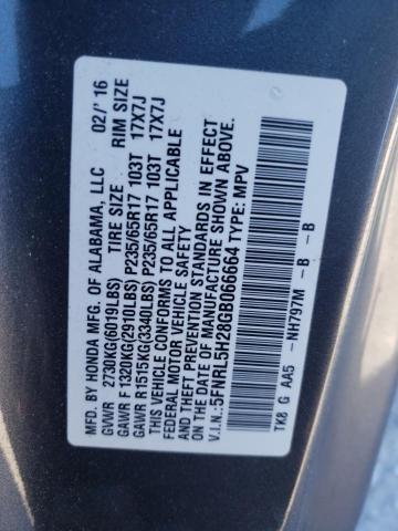 5FNRL5H28GB066664 Honda ODYSSEY LX