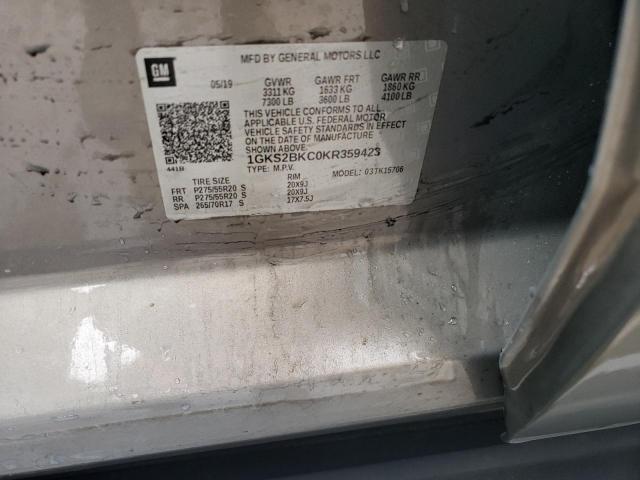 1GKS2BKC0KR359423 GMC YUKON SLT