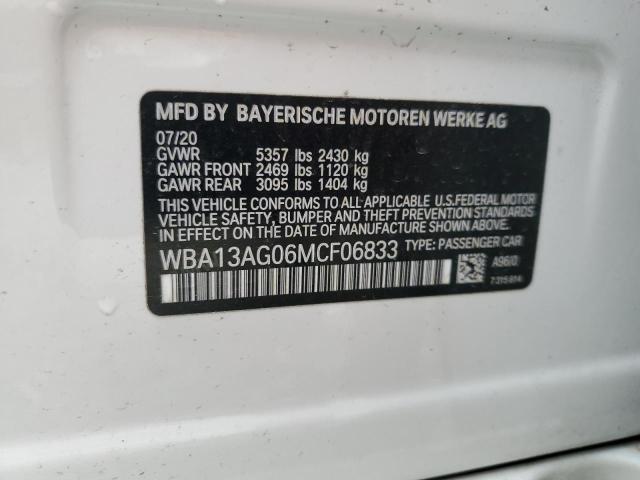 WBA13AG06MCF06833 BMW 530e