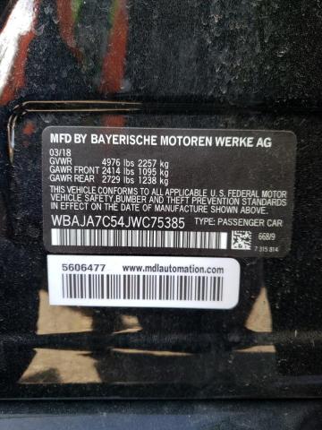 WBAJA7C54JWC75385 BMW 530 XI