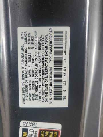 2HGFC4B05GH314000 Honda Civic Lx