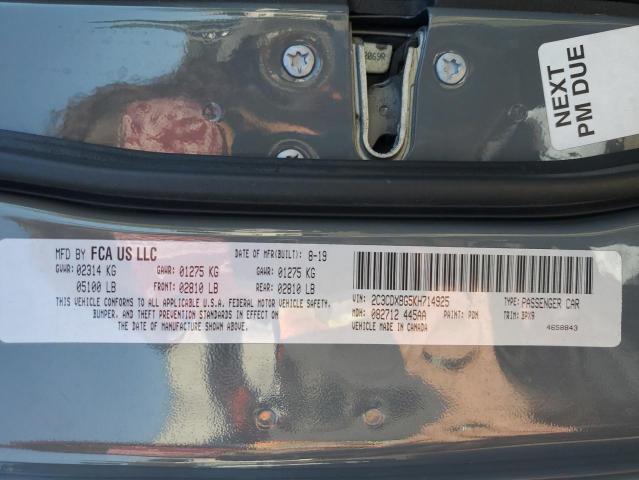 2C3CDXBG5KH714925 Dodge Charger Sxt