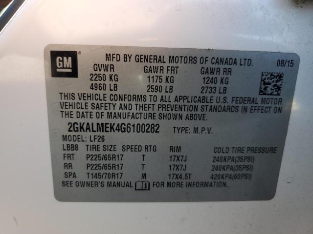 2GKALMEK4G6100282 GMC Terrain Sle