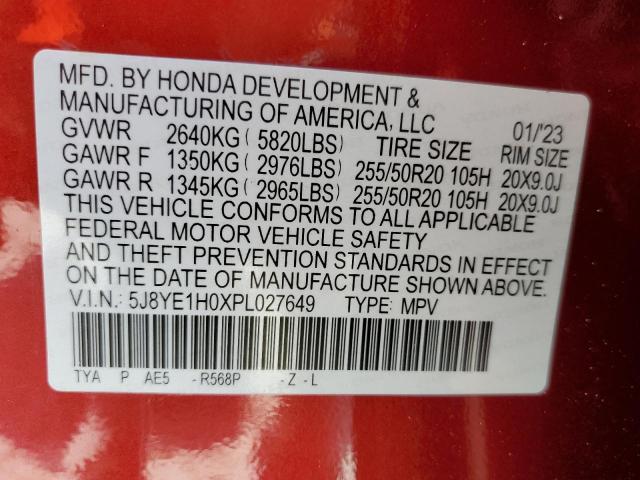 5J8YE1H0XPL027649 Acura MDX A-SPEC