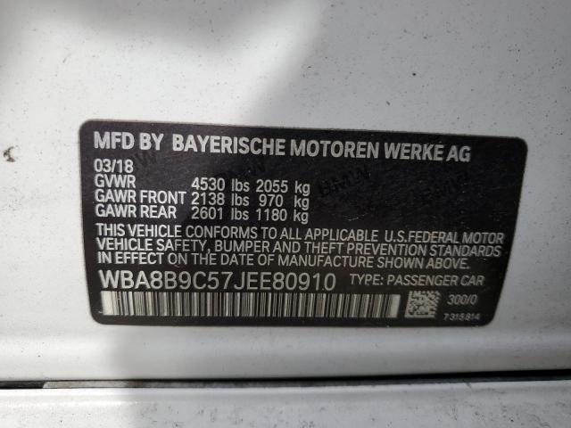 WBA8B9C57JEE80910 BMW 330 I