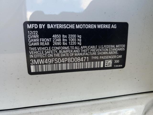 3MW49FS04P8D08471 BMW M340I