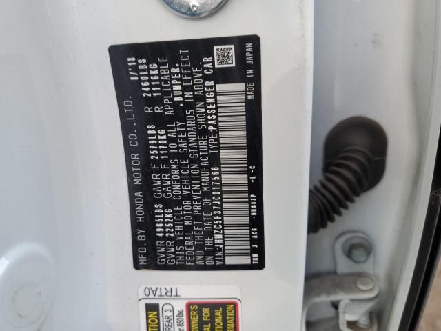 JHMZC5F37JC017566 Honda Clarity Touring