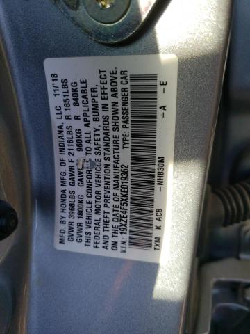19XZE4F5XKE019362 Honda INSIGHT EX