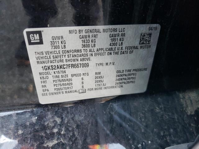 1GKS2AKC7FR667009 GMC YUKON SLE