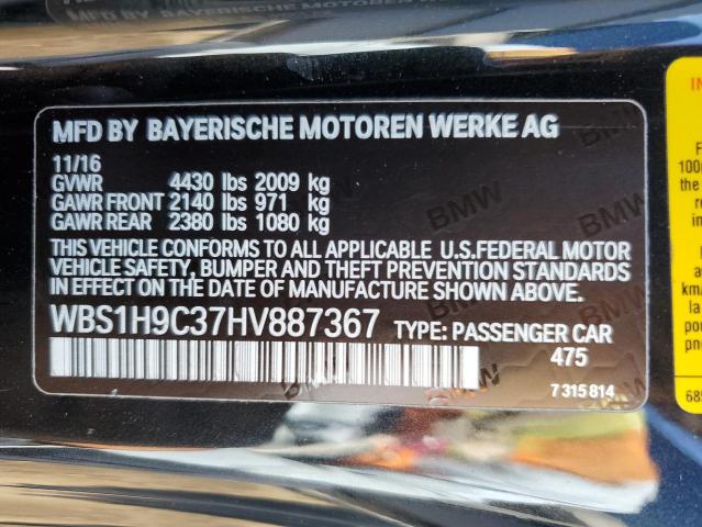 WBS1H9C37HV887367 BMW M2