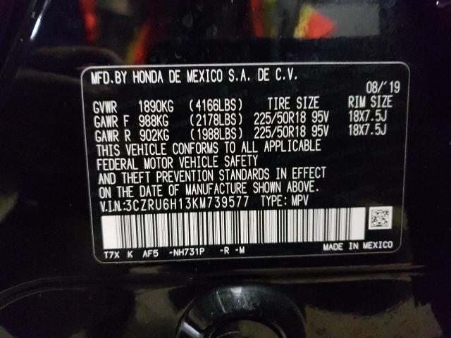 3CZRU6H13KM739577 Honda HR-V SPORT