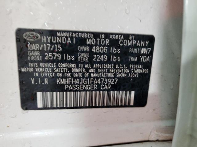KMHFH4JG1FA473927 Hyundai Azera Limited