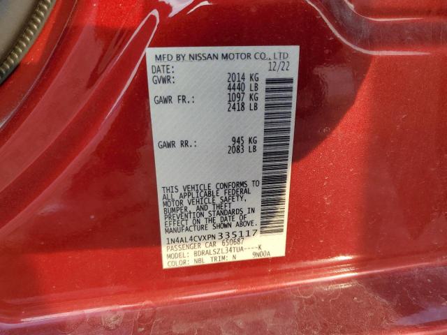 1N4AL4CVXPN335117 Nissan ALTIMA SR