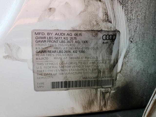WA1CCAFP2GA009666 Audi Sq5 Premium Plus
