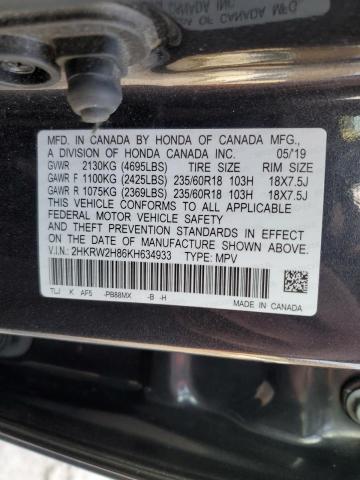 2HKRW2H86KH634933 Honda CR-V EXL