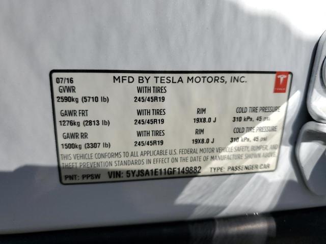 5YJSA1E11GF149882 Tesla MODEL S