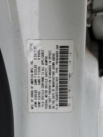 19UUB2F30GA001809 Acura TLX